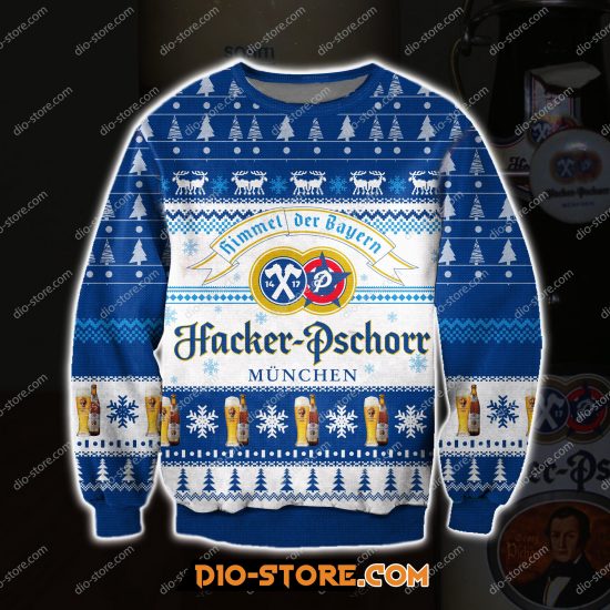 Hacker-Pschorr Beer 3D Print Ugly Sweatshirt