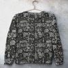 Happy Christmas Unisex All Over Print Cotton Sweatshirt