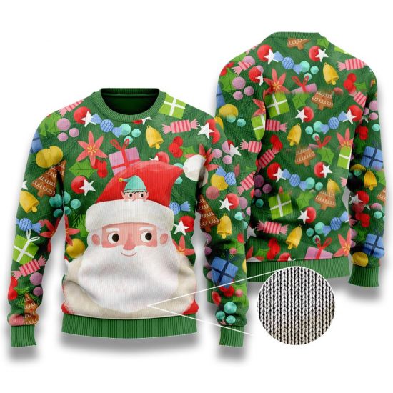Happy Santa Claus Ugly Sweaters