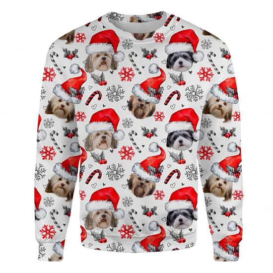 Havanese Xmas Decor Ugly Christmas Sweatshirt Animal Dog Cat Sweater Unisex