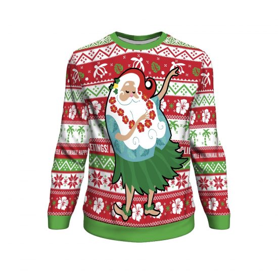 Hawaiian Christmas Unisex 3D Sweatshirt All Over Print 1
