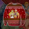 He-Man & She-Ra Knitting Pattern 3D Print Ugly Christmas Sweatshirt