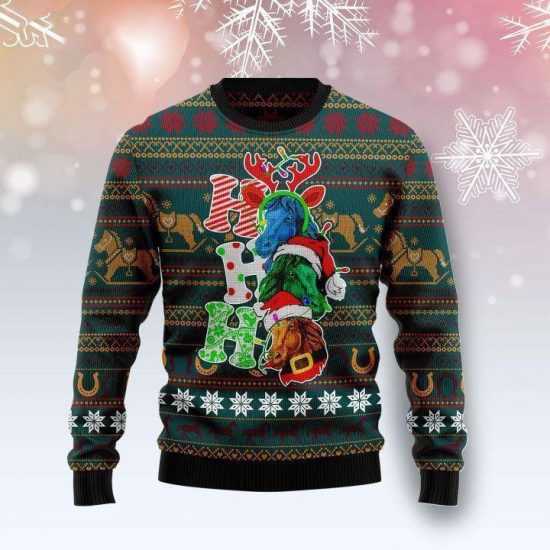 Ho Ho Ho Horse Christmas Sweatshirt 1