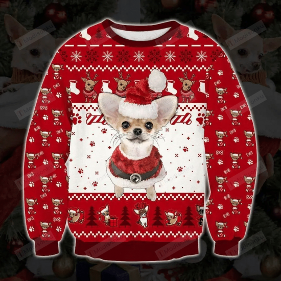 Holiday Chihuahua Ugly Christmas Sweater