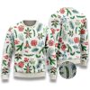 Holly Leaf Christmas Pattern Ugly Sweaters