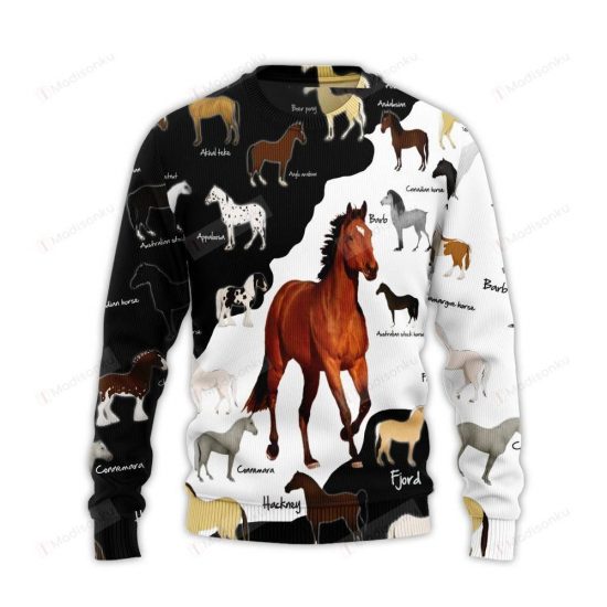 Horses Breeds Ugly Christmas Sweater