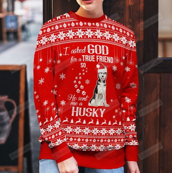 Husky Ugly Christmas Sweater