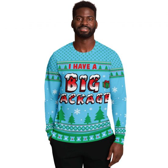 I Have A Big Package Ugly Christmas Sweatshirt Colins Store 2