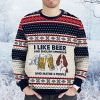 I Like Beer And English Springer Ugly Christmas Sweater