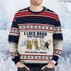 I Like Beer And Frenchie Ugly Christmas Sweater