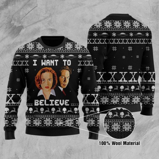 I Want To Believe 3D Printed Sweatshirt