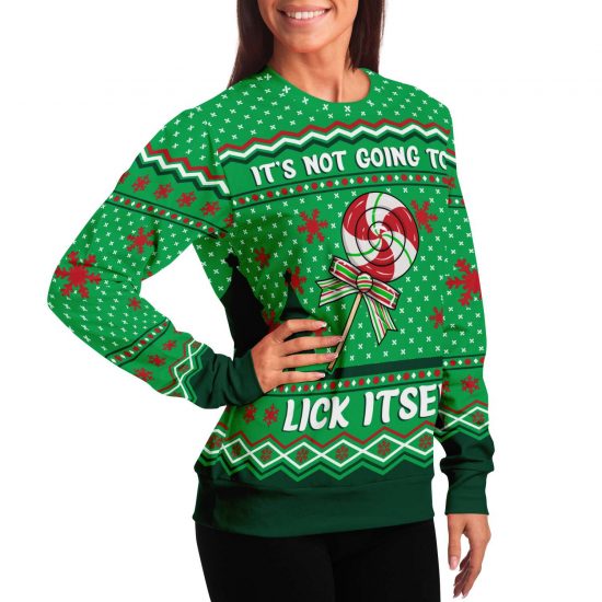 ItS Not Going To Lick Itself Ugly Christmas Sweatshirt Colins Store 4