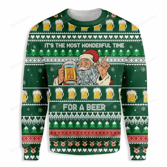 It'S The Most Wonderful Occasion For A Beer Ugly Christmas Sweater
