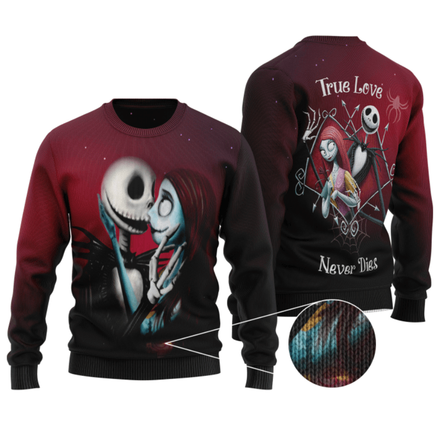 Jack And Sally Ugly Christmas Sweatshirt