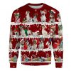 Jack Russell Terrier Snow Christmas Ugly Christmas Sweatshirt Animal Dog Cat Sweater Unisex