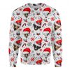 Jack Russell Terrier Xmas Decor Ugly Christmas Sweatshirt Animal Dog Cat Sweater Unisex
