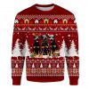Jagdterrier Ugly Christmas Sweatshirt Animal Dog Cat Sweater Unisex