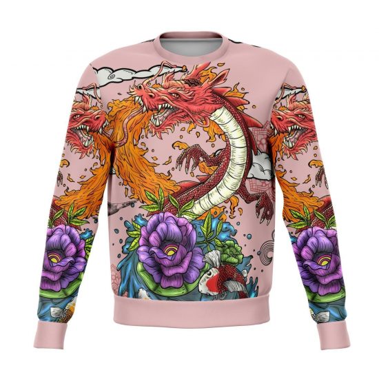 Japanese Dragon Tattoo Style Sweatshirt / Jumper Unisex 3D Ugly Christmas Sweater All Over Print
