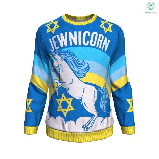 Jewnicorn Ugly Christmas Sweatshirt