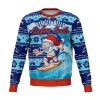 Jingle Bells Surfing Swells - Funny Surfing Christmas Fleece Lined Fashion Sweatshirt