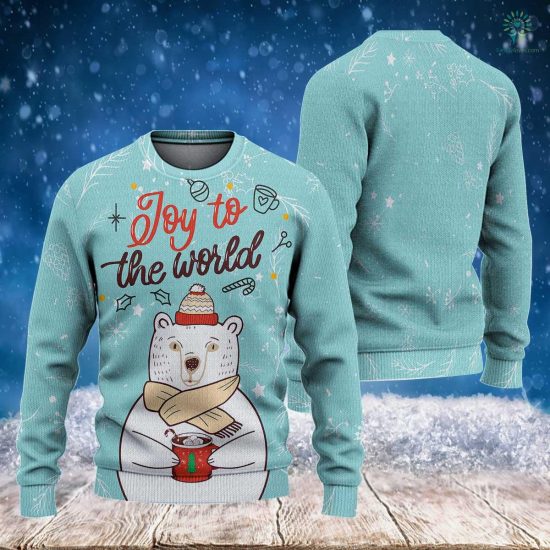 Joy To The World Christmas Sweatshirt - Ugly Christmas Sweatshirt