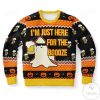 Just Here For The Booze Ugly Christmas Sweater