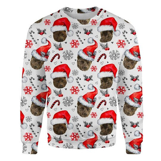 Kai Ken Xmas Decor Ugly Christmas Sweatshirt Animal Dog Cat Sweater Unisex