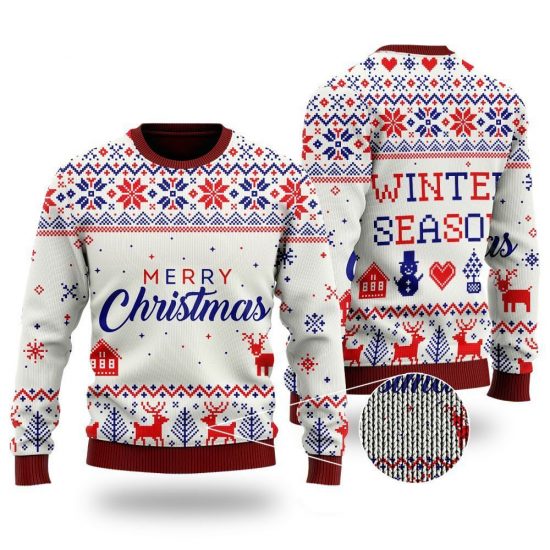 Knitted Christmas Pattern Ugly Sweaters