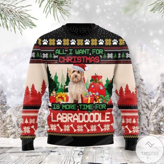 Labradoodle More Time Ugly Christmas Sweater