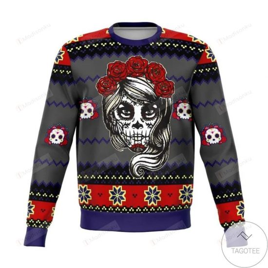 Lady Dead Day Ugly Christmas Sweater