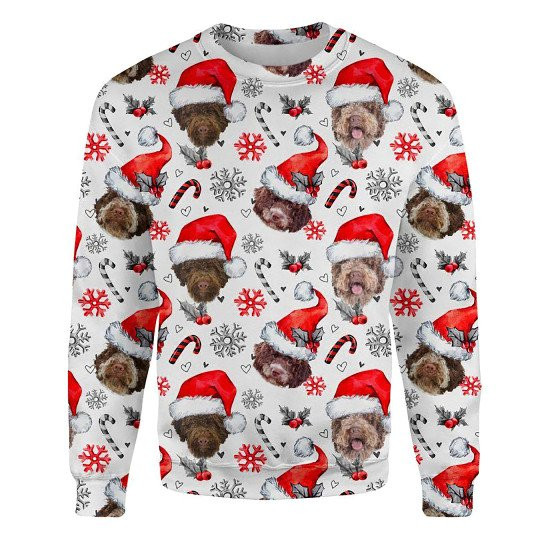 Lagotto Romagnolo Xmas Decor Ugly Christmas Sweatshirt Animal Dog Cat Sweater Unisex