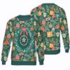 Laurel Wreath Unisex All Over Print Cotton Sweatshirt
