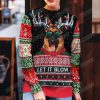 Let It Glow German Shepherd Ugly Christmas Sweater