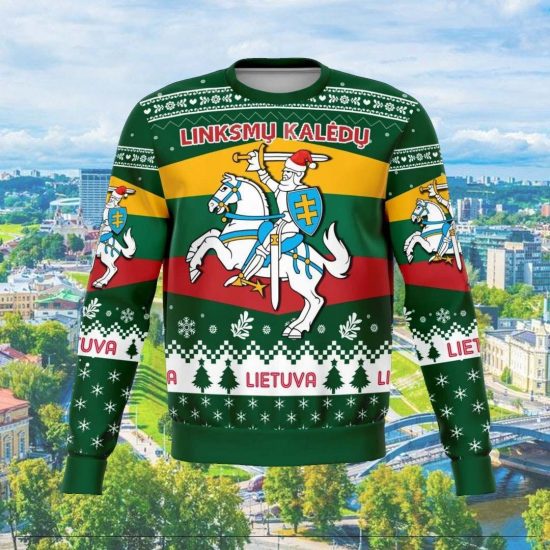 Lithuania Christmas Unisex 3D Sweatshirt All Over Print 1