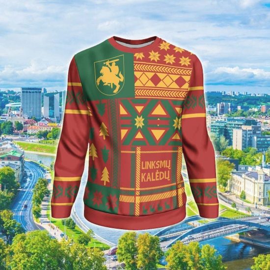 Lithuania Christmas Unisex 3D Sweatshirt All Over Print