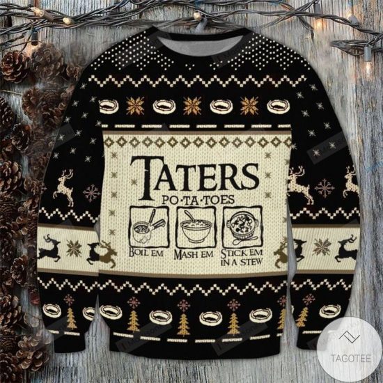 Lotr Taters Potatoes Ugly Christmas Sweater
