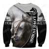 Love Awesome Horse Ugly Christmas Sweater