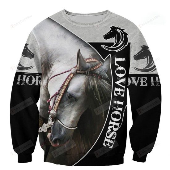 Love Awesome Horse Ugly Christmas Sweater
