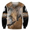 Love Awesome Horse Ugly Christmas Sweater