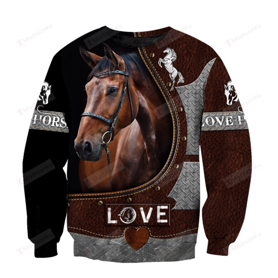 Love Beautiful Horse Ugly Christmas Sweater
