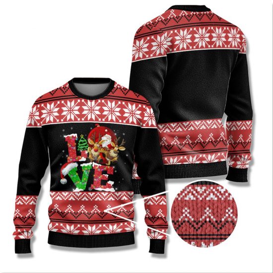 Love Christmas Ugly Sweaters