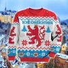 Luxembourg Lion Christmas Unisex 3D Sweatshirt All Over Print
