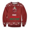 Make Christmas Great Again Unisex All Over Print Cotton Sweatshirt