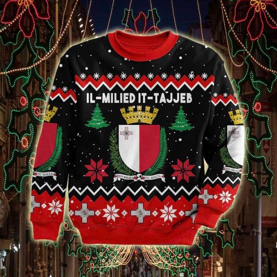 Malta Christmas Unisex 3D Sweatshirt All Over Print