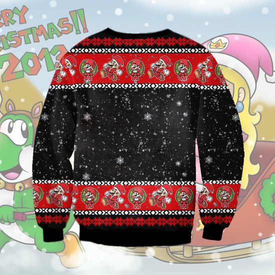 Mario 3D All Over Printed Ugly Christmas Sweatshirt 1