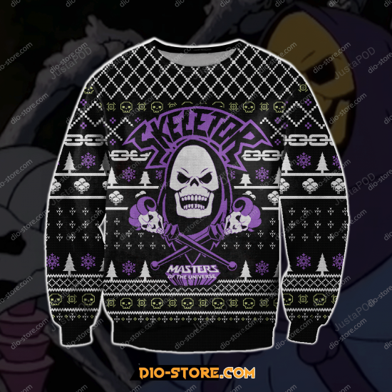 Masters Of The Universe Skeletor 3D Print Sweatshirt Ugly Christmas Sweater Xmas Gift - Colins Store