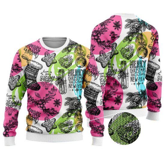 Merry Christmas And Happy New Year Ugly Sweaters