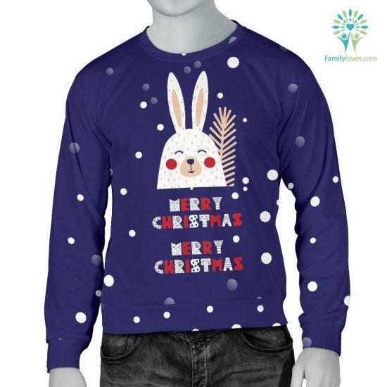 Merry Christmas Bunny Men'S Sweatshirt