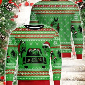 Merry Christmas Horse & Car Unisex 3D Sweatshirt All Over Print
