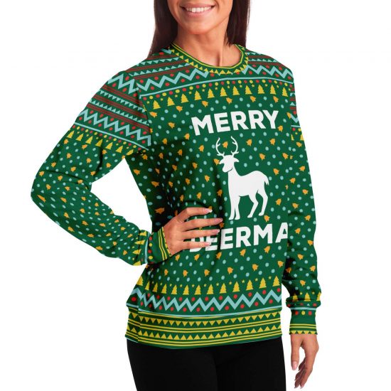 Merry Deermas Ugly Christmas Sweatshirt Colins Store 4